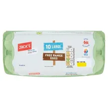 Jack's 10 Large Eggs Free Range